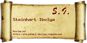Steinhart Ibolya névjegykártya