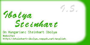 ibolya steinhart business card